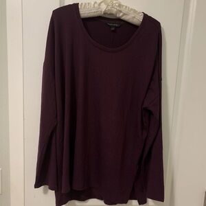 Banana Republic Deep Purple Scoop Neck Sweater